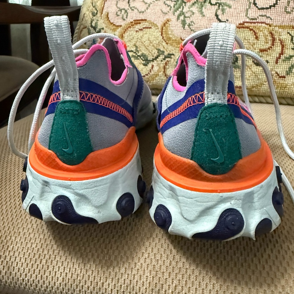Nike Kids Sneakers in Pink, Orange, and Green